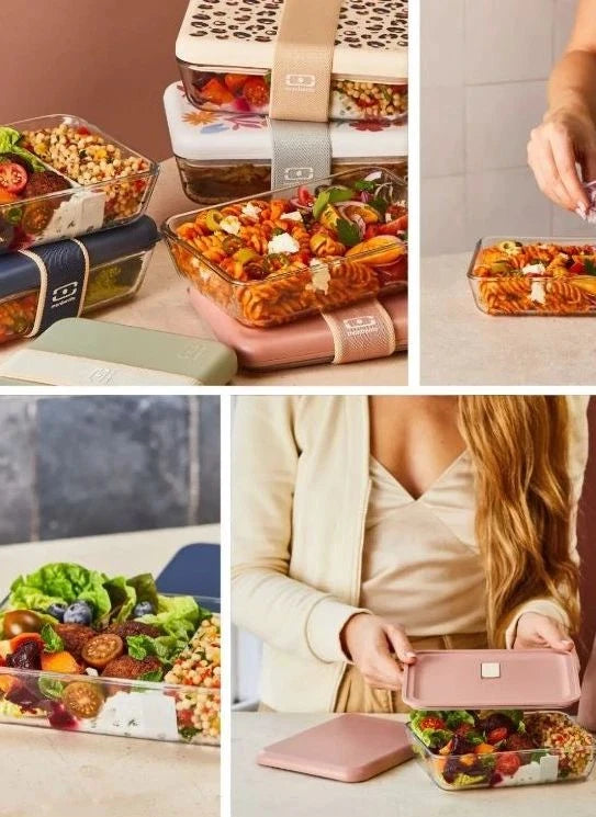 Monbento - صندوق غداء زجاجي بحت - Monbento x Pyrex | المريمية