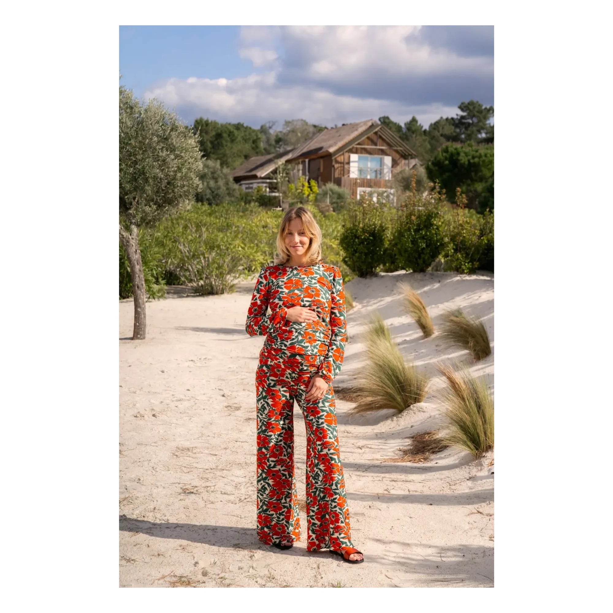 Paloma Collection - Mona Poppy Hamilelik Üstü | Kırmızı