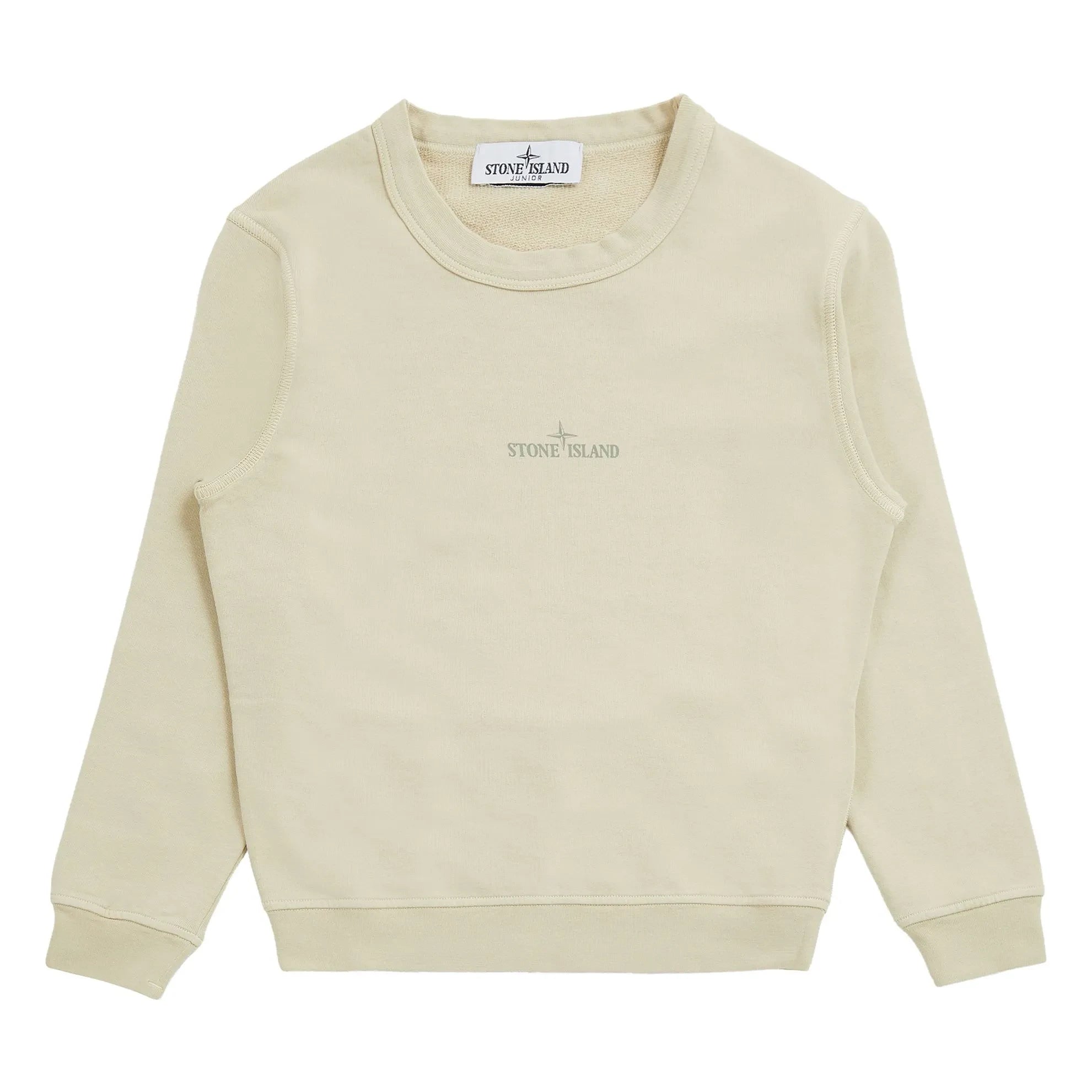 Stone Island – Sweatshirt mit handschriftlichem Aufdruck | Beige