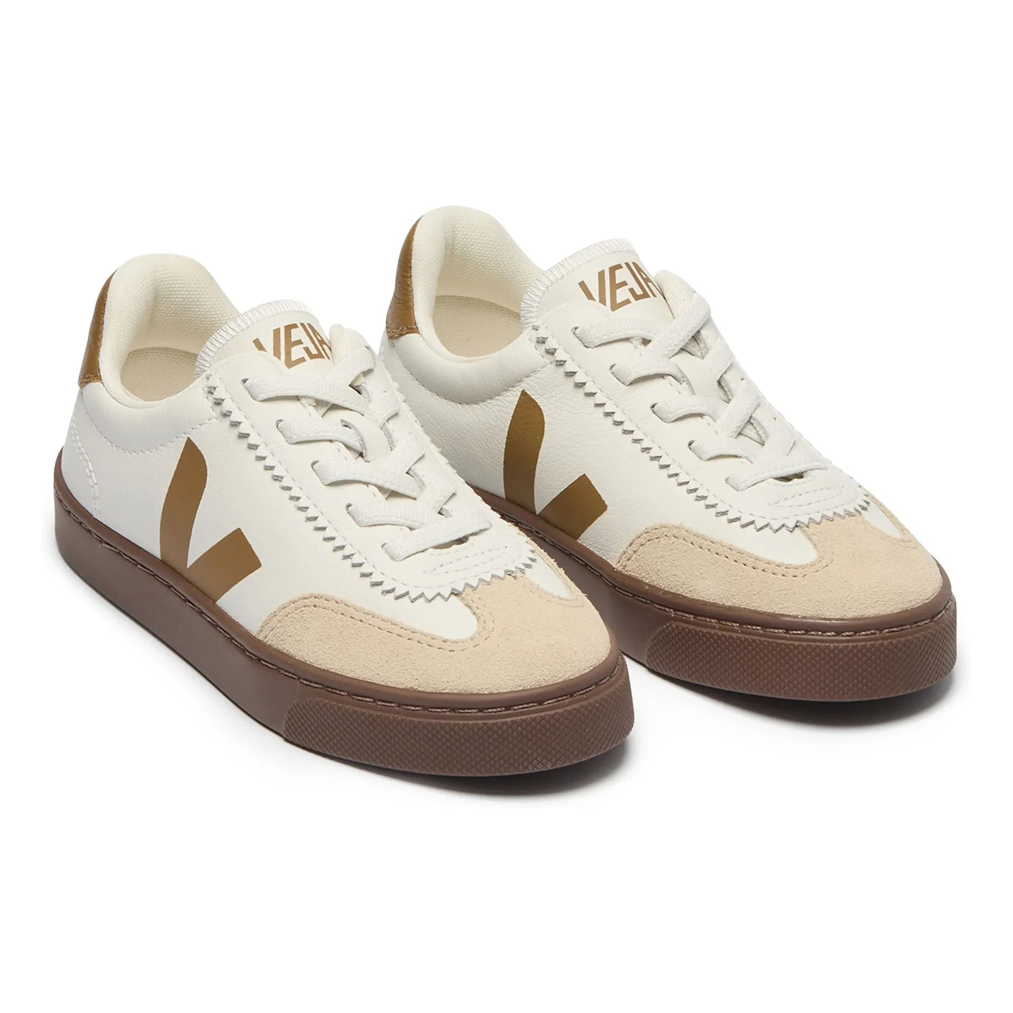 Veja - O.T. Elastik Bağcıklı Deri Volley Sneakers | Kahverengi