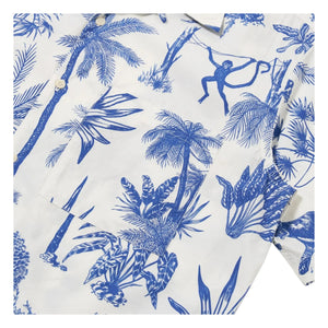 Universal Works - Chemise Camp Jungle Toile | Beyaz