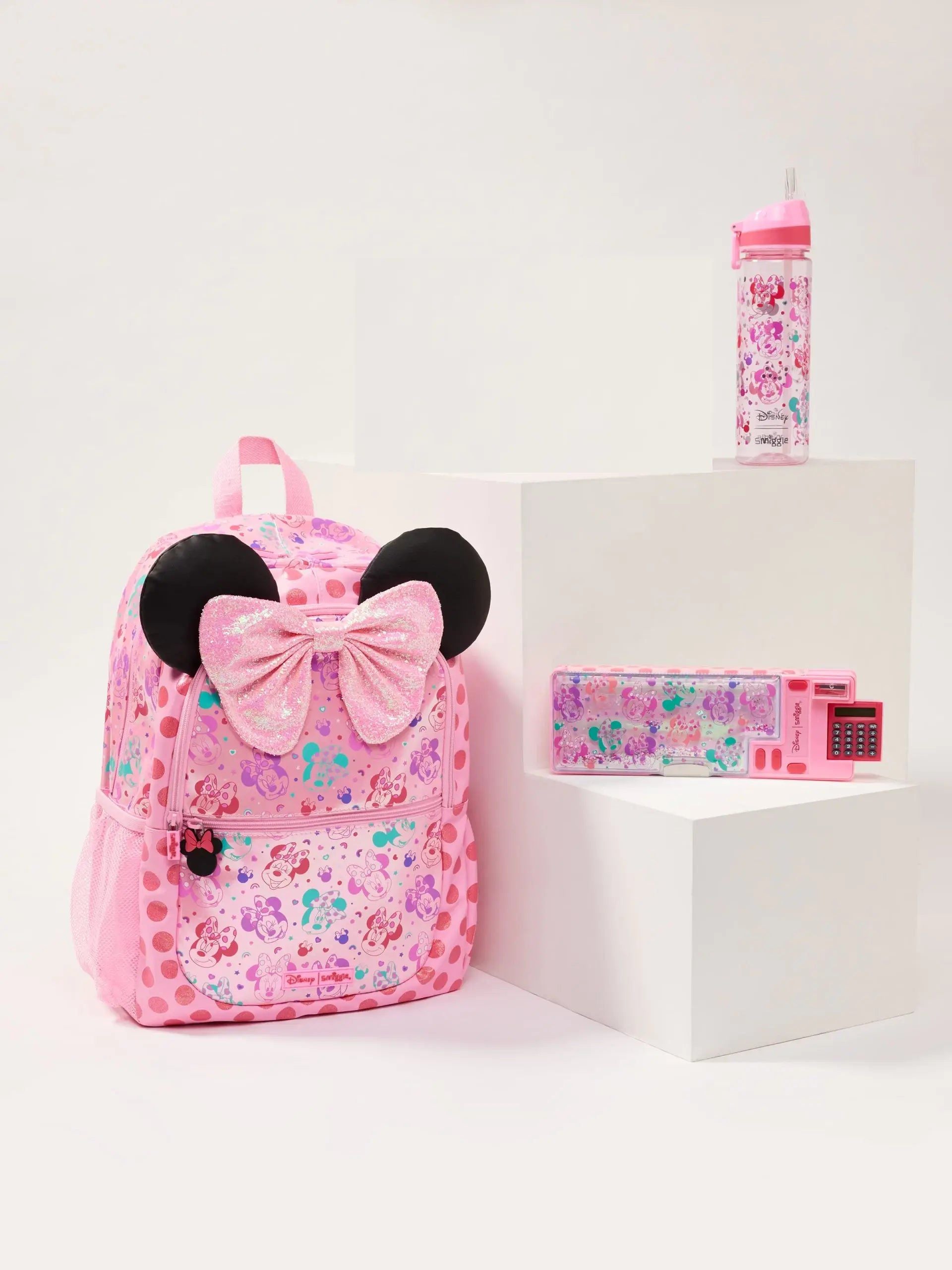 Smiggle - Minnie Mouse 3lü Okul Çanta Seti-Dinossi
