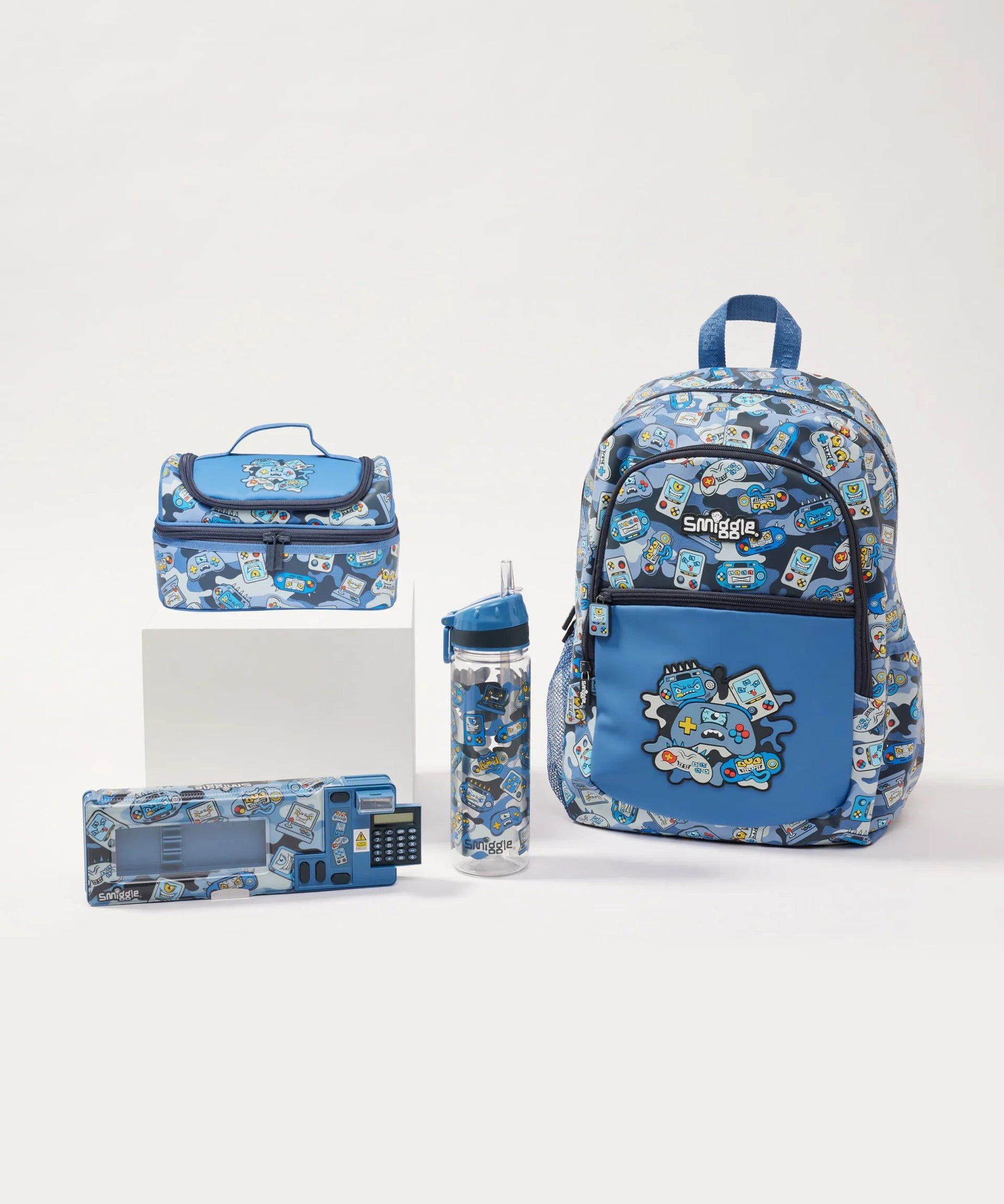 Smiggle - Away 4lü Okul Çanta Seti-Dinossi