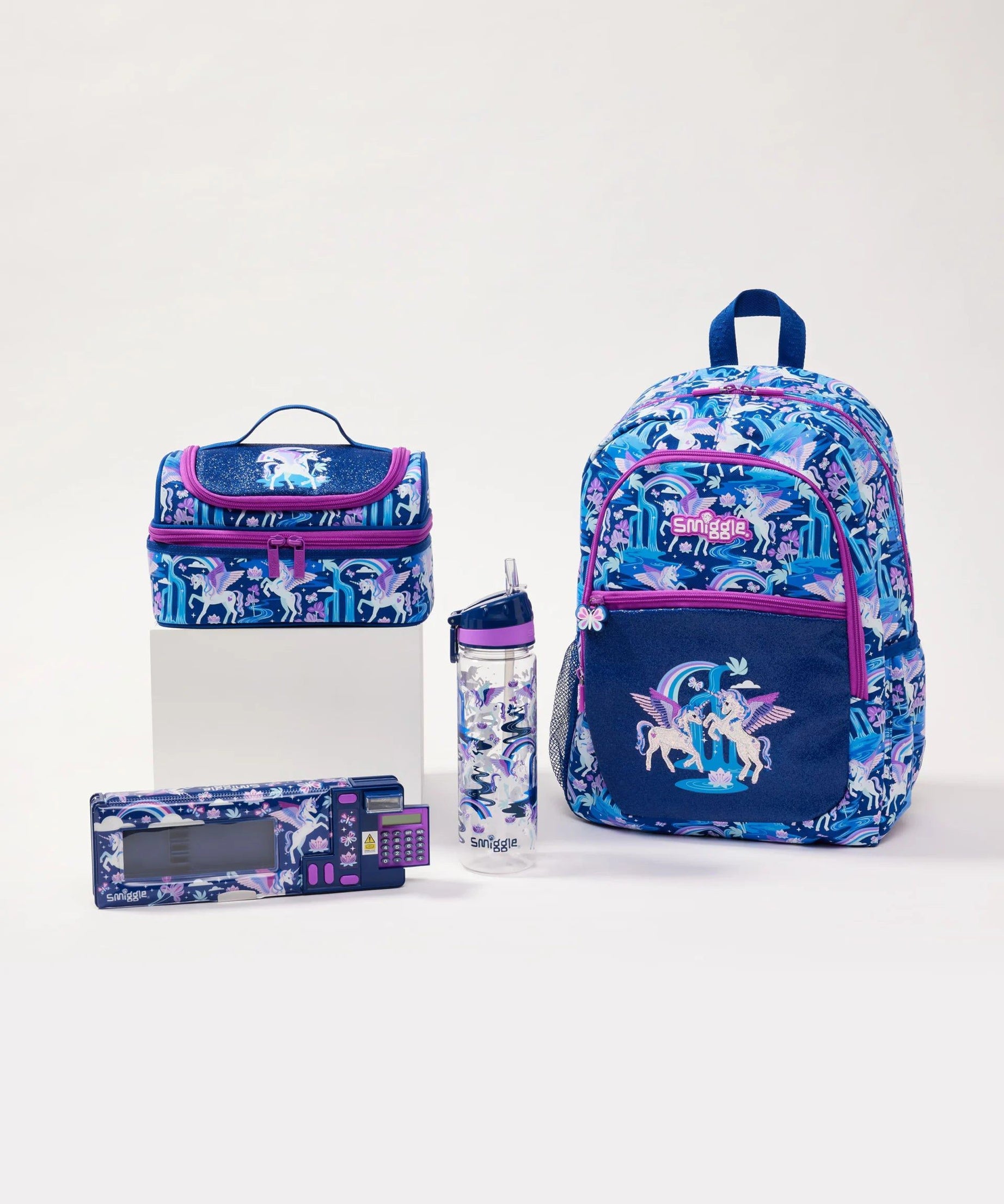 Smiggle - Away 4lü Okul Çanta Seti-Dinossi