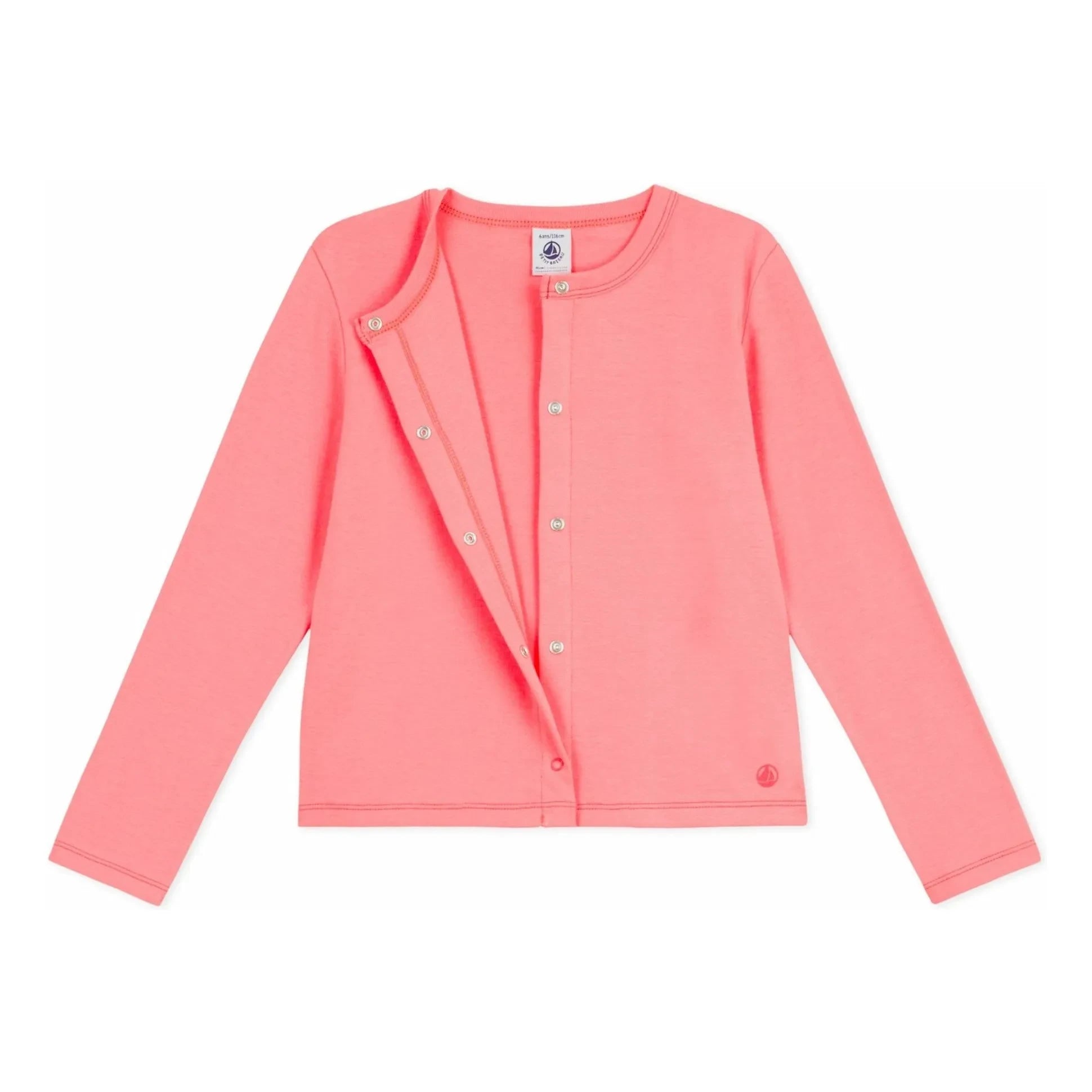 Petit Bateau - Organic cotton cardigan | Coral