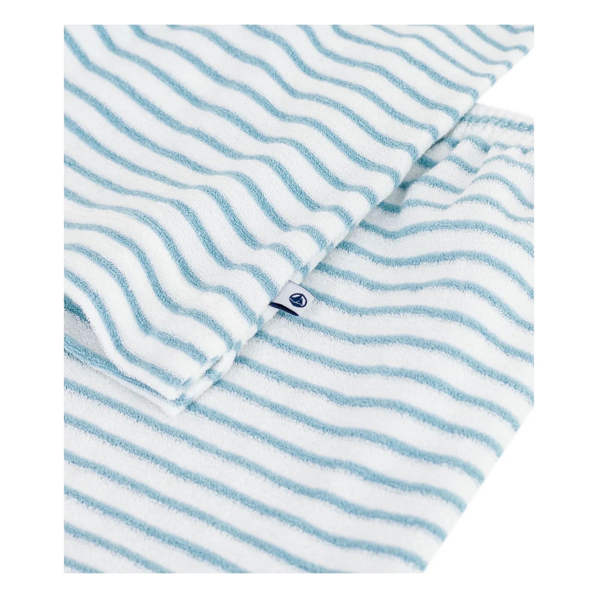 Petit Bateau - Çizgili Havlu Pijama Şortu | Mavi