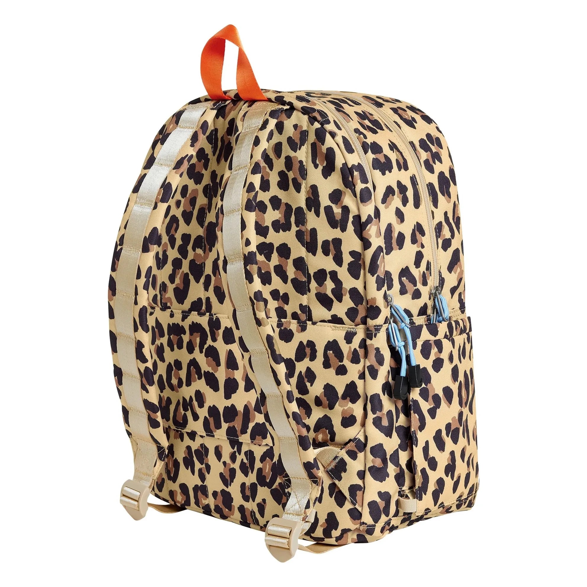 State Bags - Kane Leopar Çift Cepli Sırt Çantası | Bej