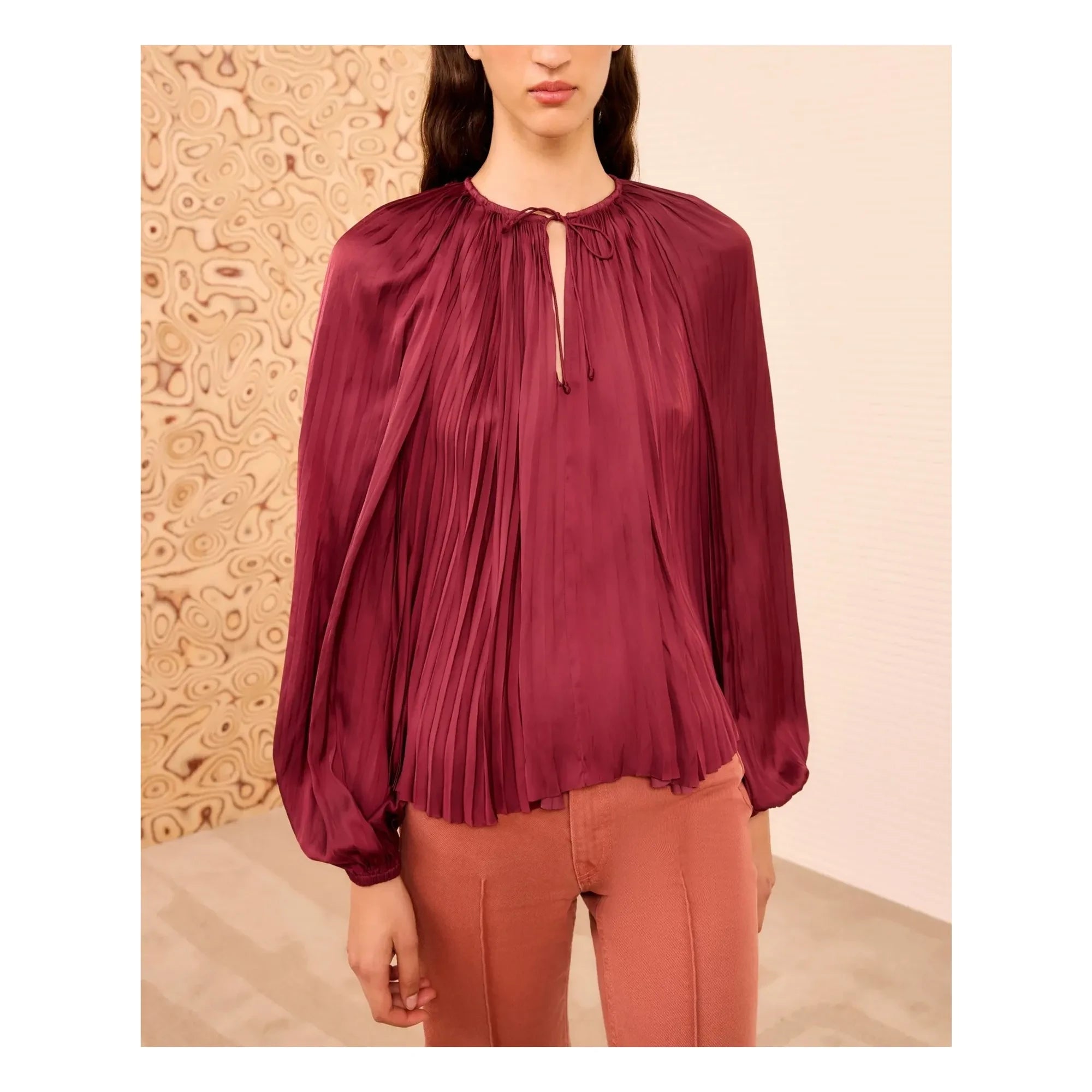 Ulla Johnson - Electra bluz | Bordo