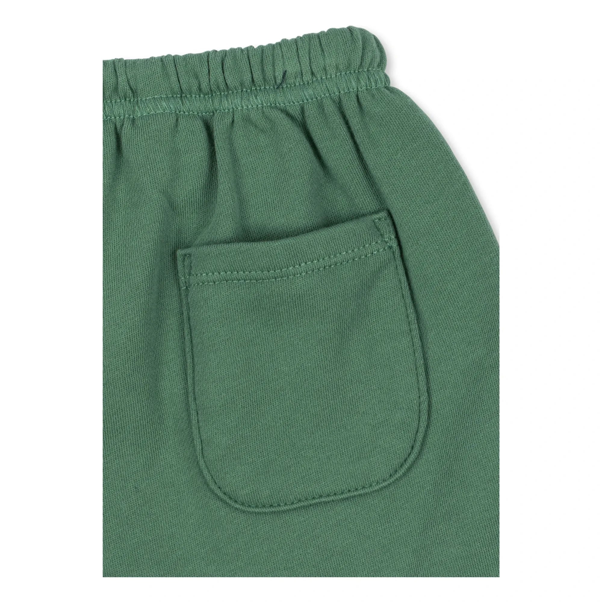 Konges Sløjd - Spotty Sweat Shorts Bio-Baumwolle Uni | Grün