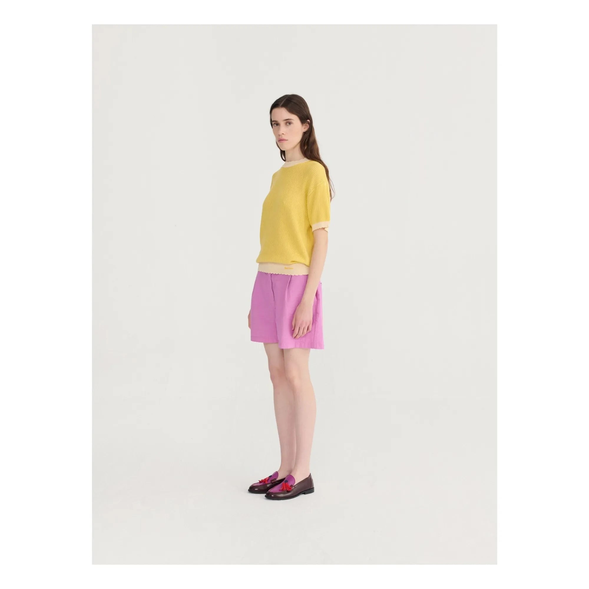 Bobo Choses - Lochmuster-Pullover aus Bio-Baumwolle | Gelb