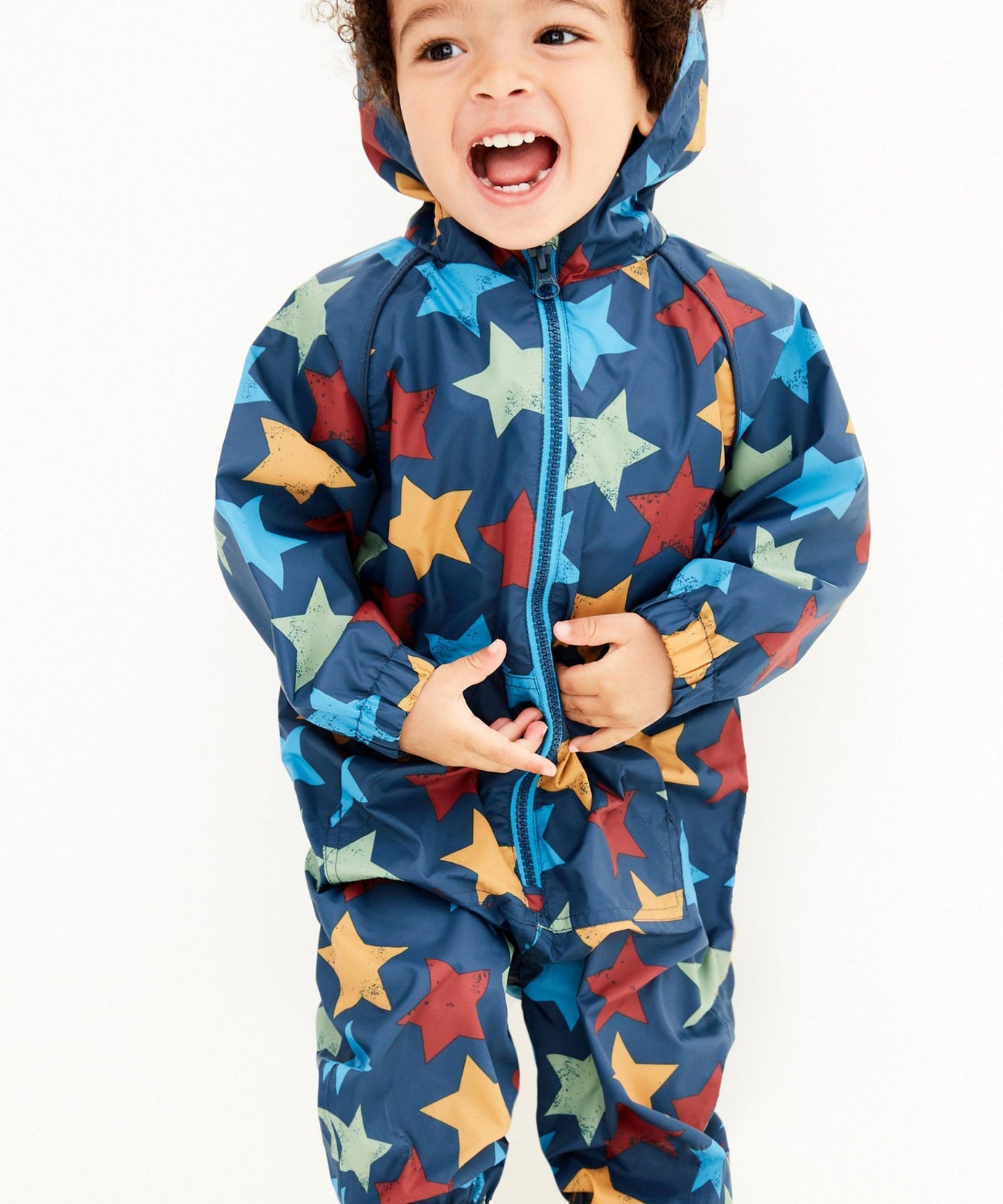 Next - Polar Astarlı Yıldız Desenli Çocuk Yağmurluğu - 12-18 Aylık-Dinossi