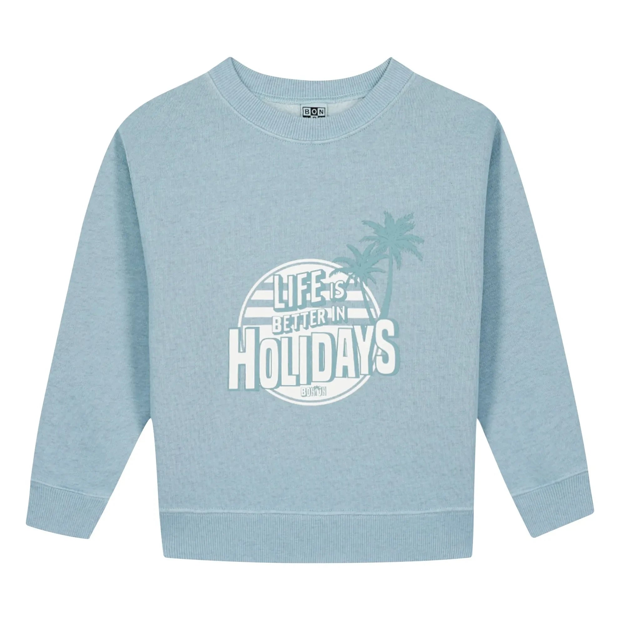 Bonton - Sweat Smile Holidays | Hellblau