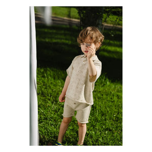 Bayiri - Little Fish organic cotton shorts | Gray