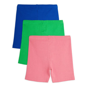 Mini Rodini - 3er Pack Bio-Baumwoll-Radlerhose | Rosa
