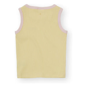 Goldie + Ace - Geripptes Kontrast-Tanktop | Gelb