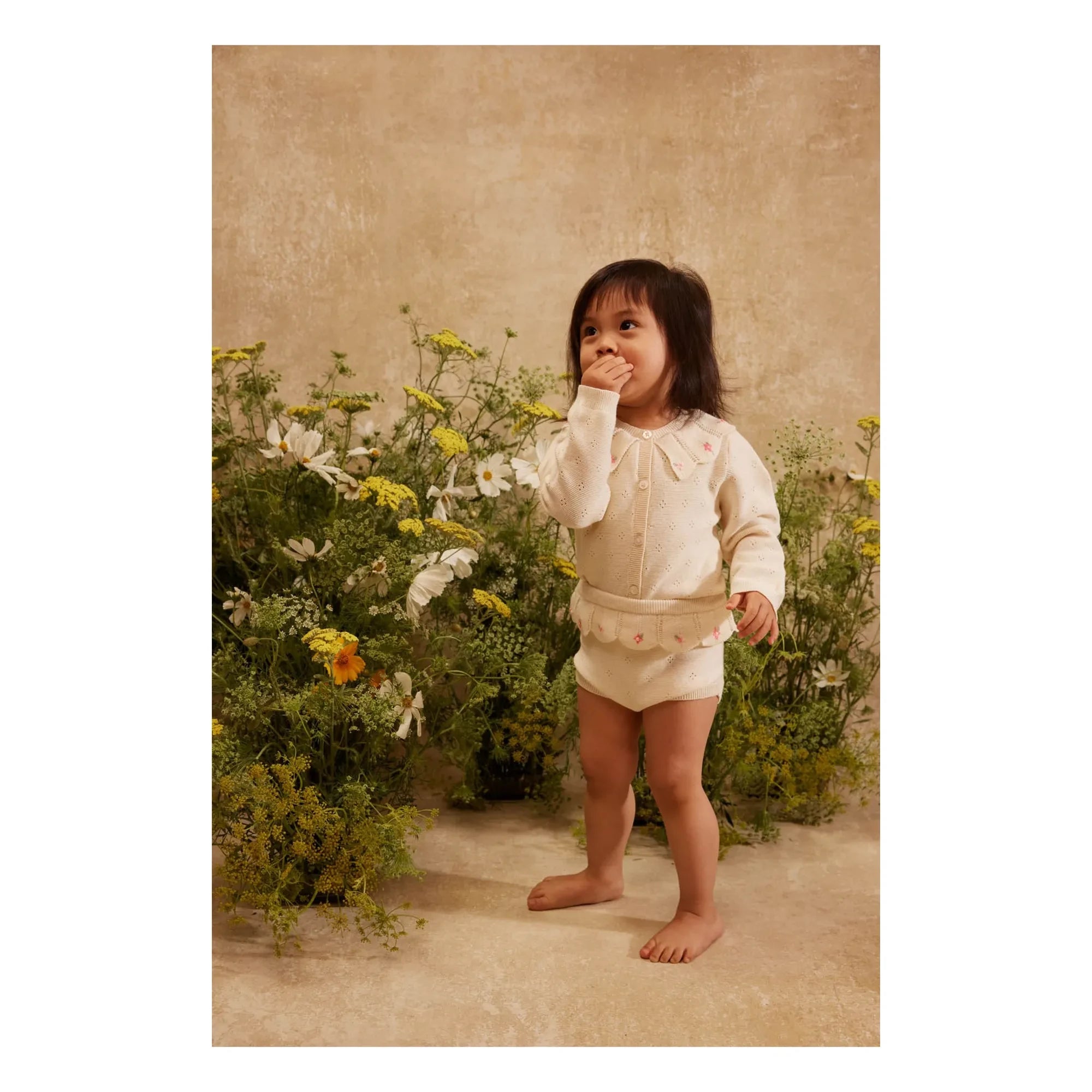Louise Misha - Bloomer Pointelle Mylia | Krem