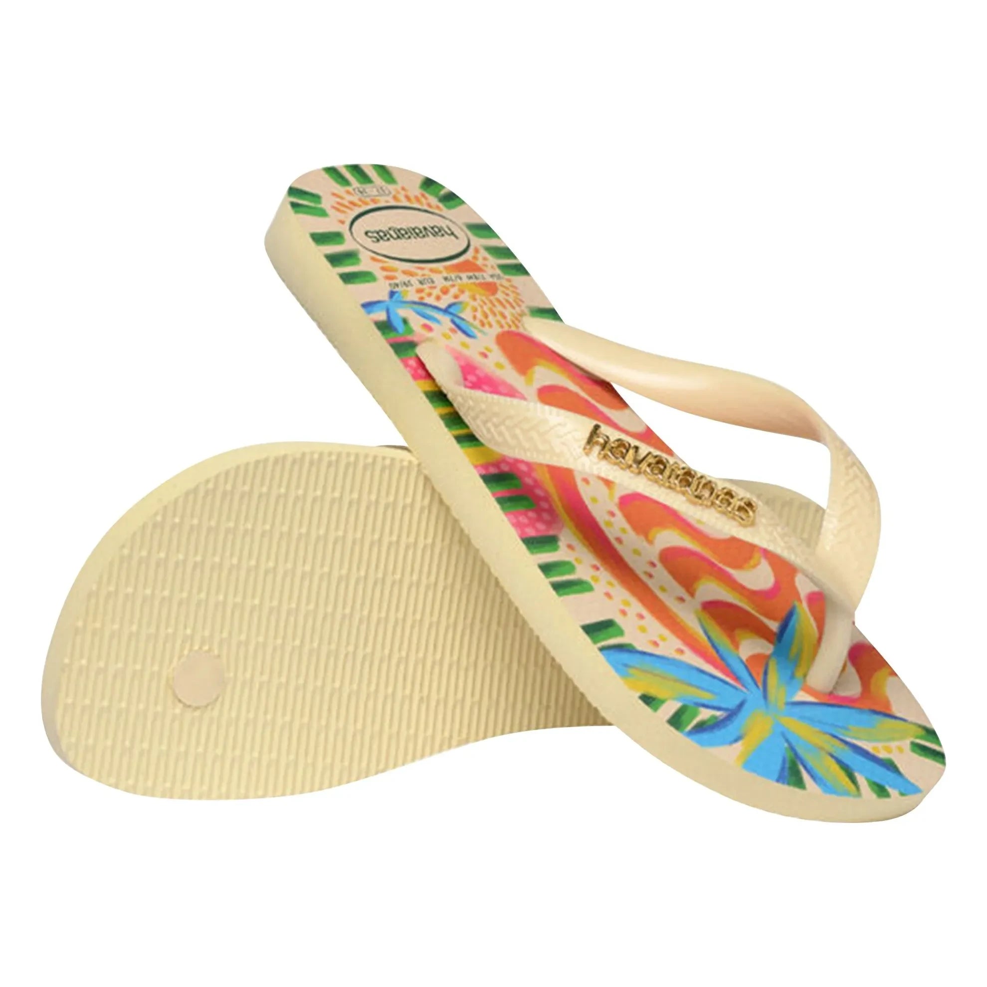 Havaianas - Top Ginga Bossa parmak arası terlik | Krem
