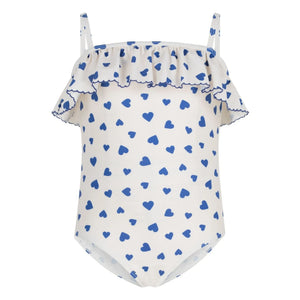 Petit Bateau - Uçan Kalpler Mayo | Beyaz