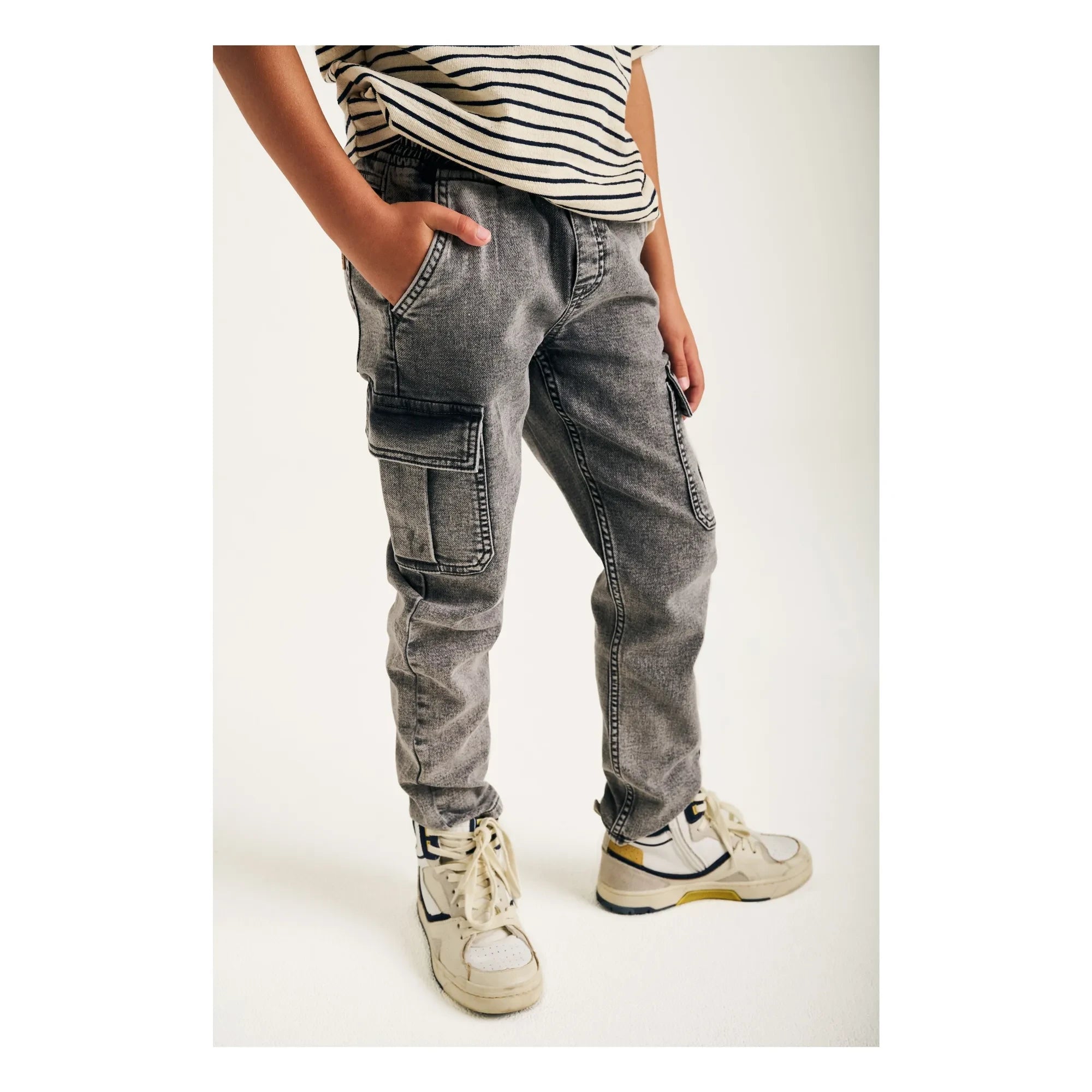 Tumble N'Dry - Jaro Cargo Jeans | Denim Gray