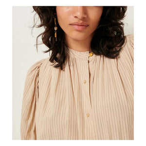 Sessùn - Dali Gestreifte Bluse | Sand