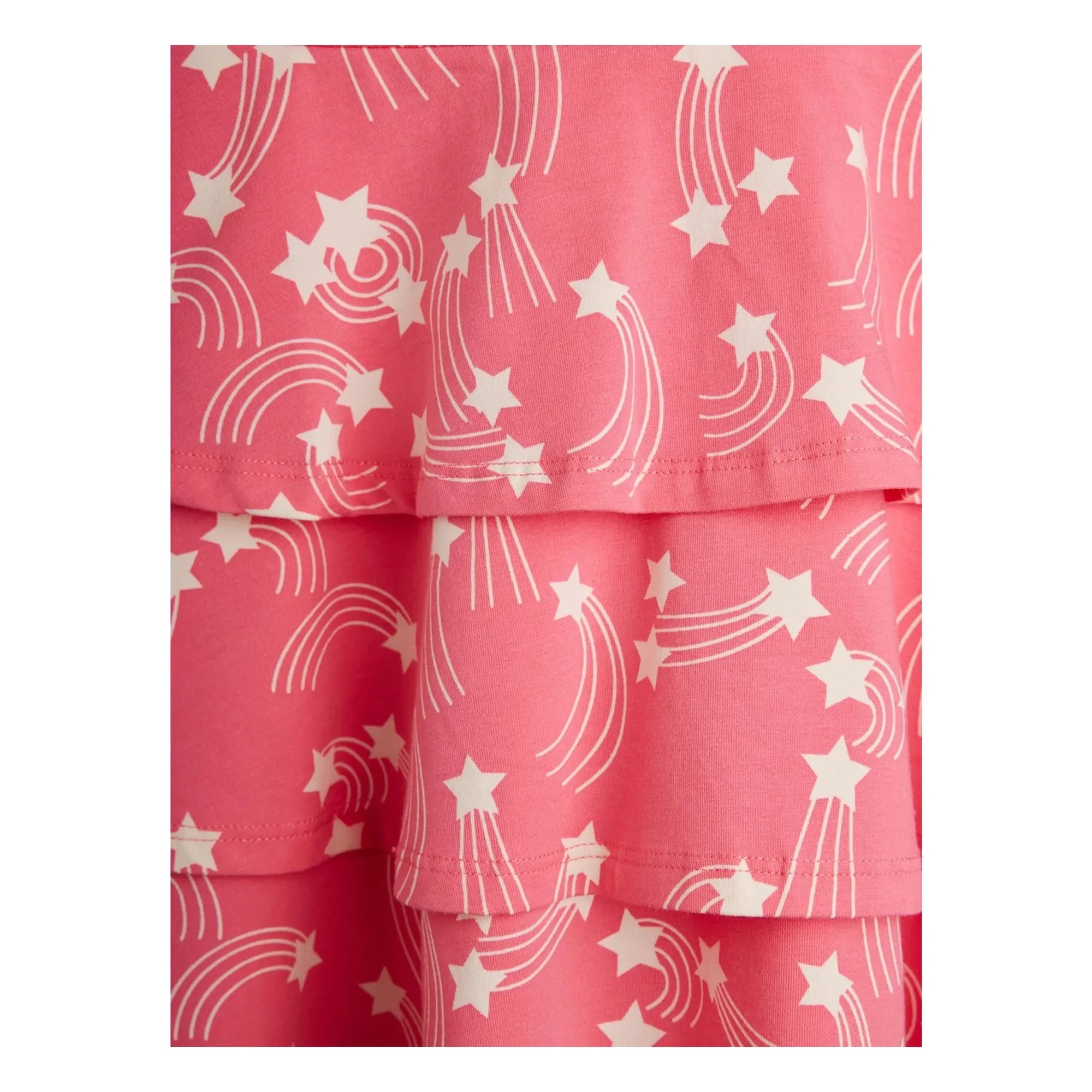 Mini Rodini - Organisches Baumwoll-Sternenkleid | Rosa