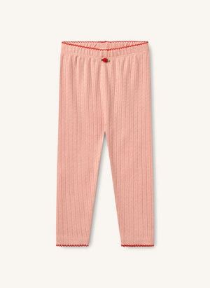 Flöss - Liva Pointelle Leggings | Light Pink