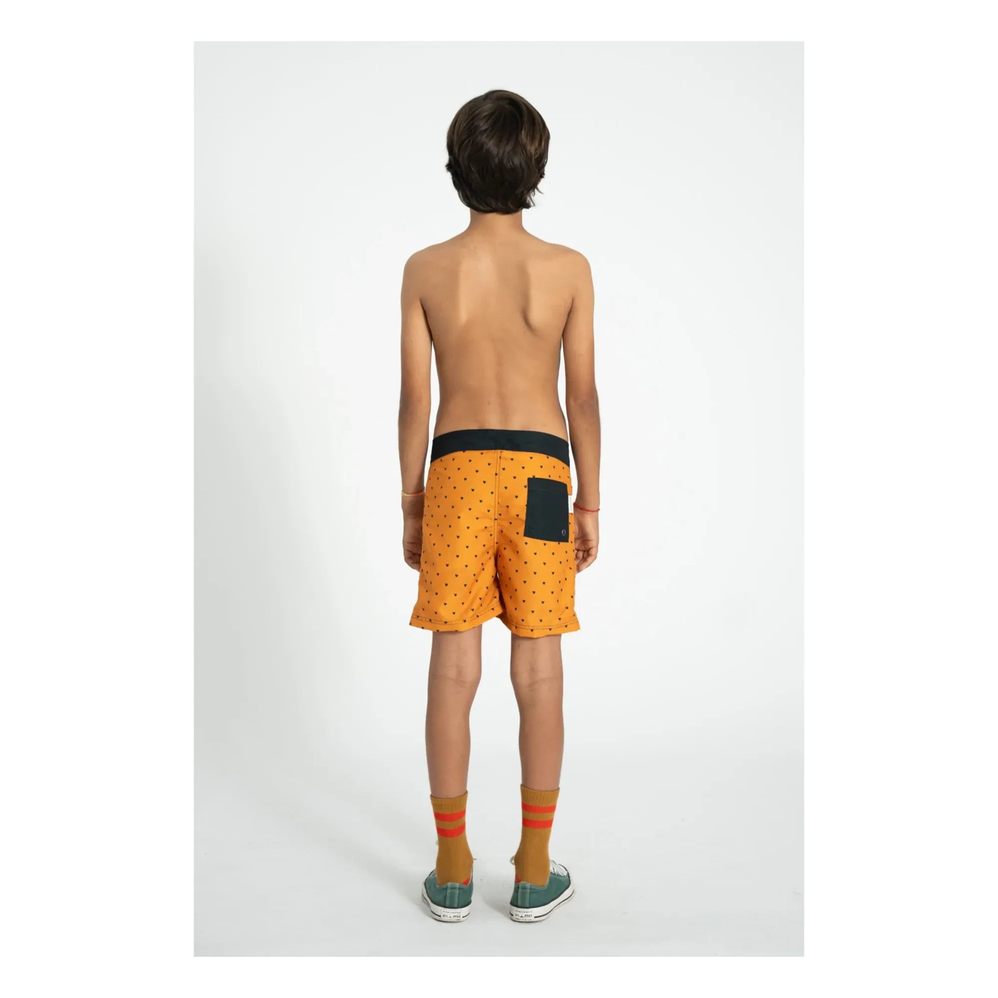 Piupiuchick - Heart Short Shorts Recycled Fiber | Camel