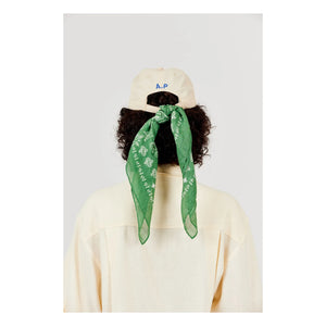 a.p - Baumwoll-Tüll-Bandana | Khaki