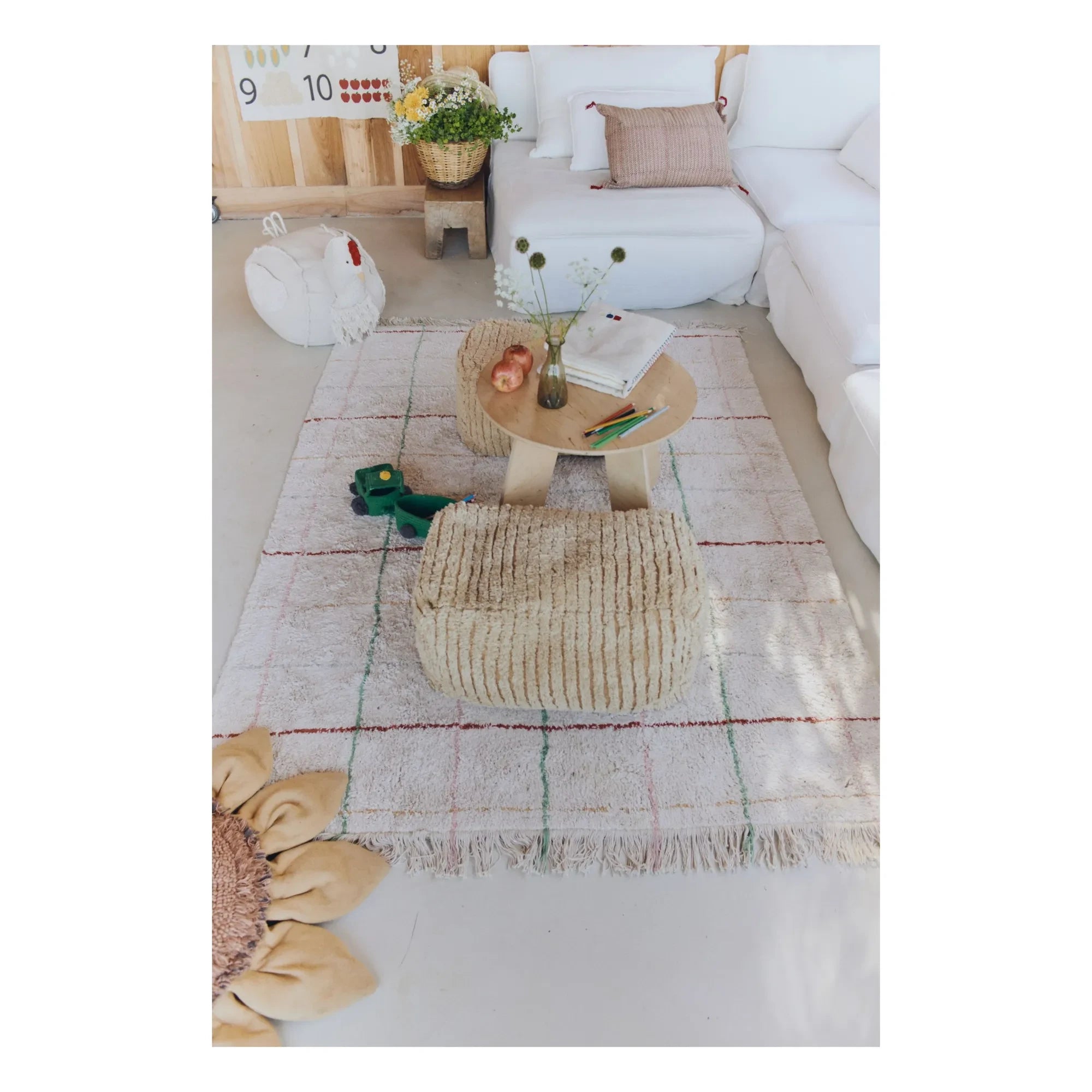 Lorena Canals - Renk Çizgileri Halı | Bej
