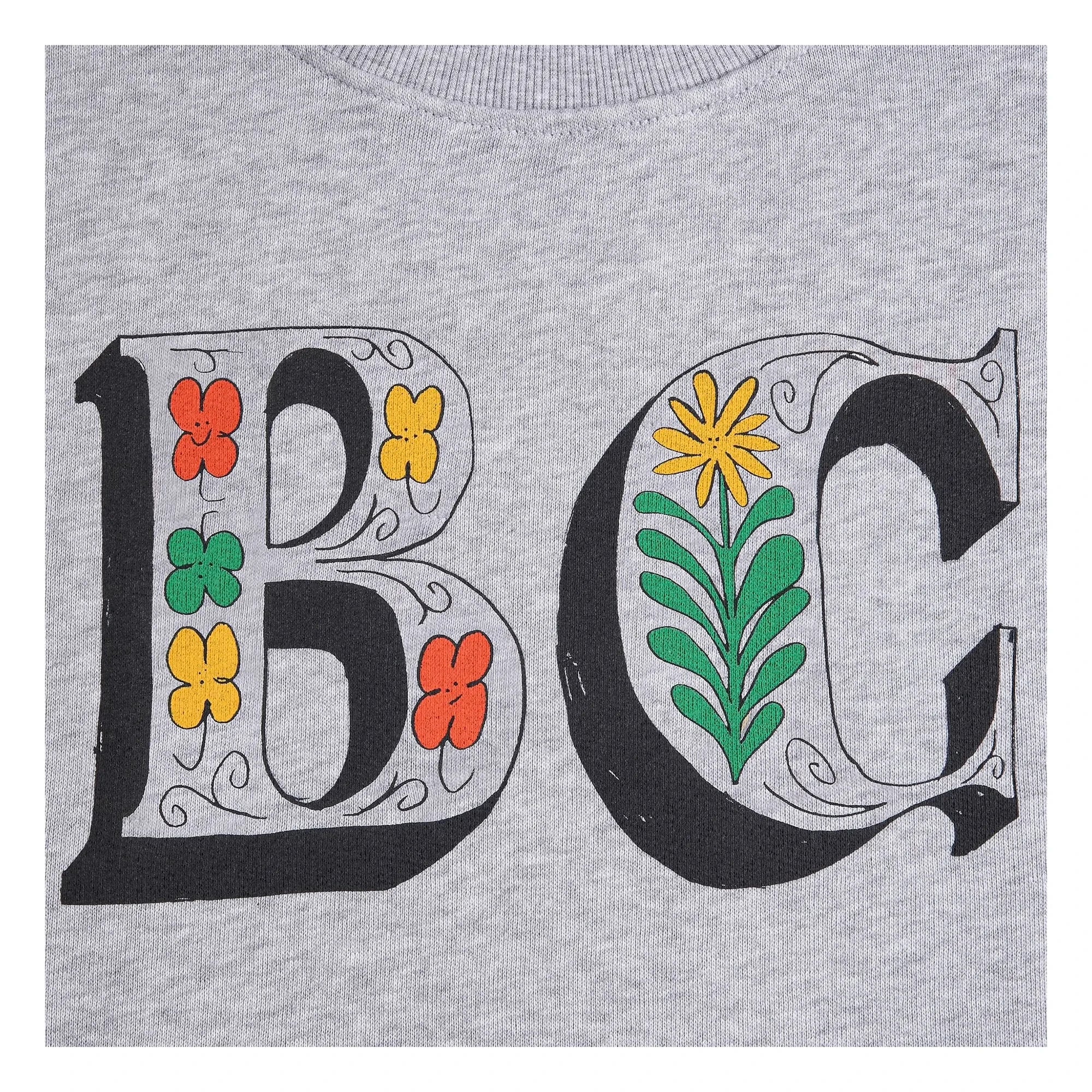 Bobo Choses - Organik Pamuklu Sweat Crop BC | Gri melanj