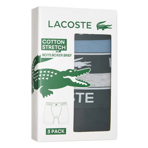 Lacoste - Logo Boxers 3-Pack | Grey