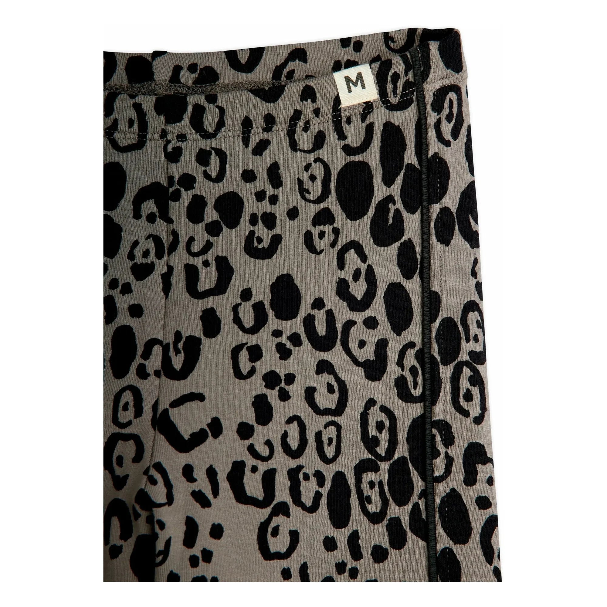 Mini Rodini – Leggings aus Bio-Baumwolle mit Leopardenmuster | Grau