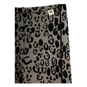Mini Rodini – Leggings aus Bio-Baumwolle mit Leopardenmuster | Grau