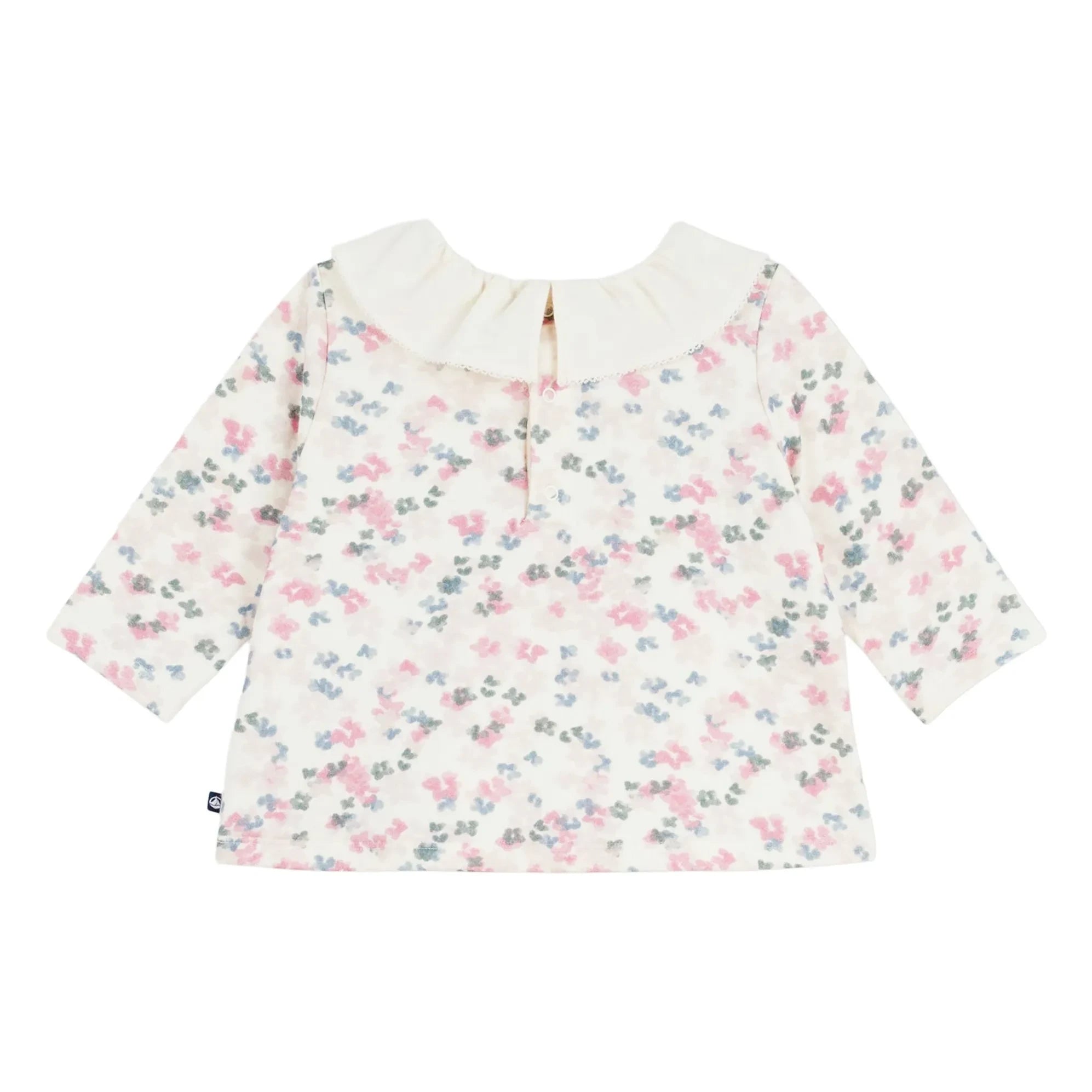 Petit Bateau - Organik pamuk bluz | Ecru