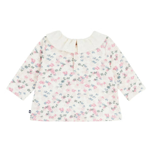 Petit Bateau - Organik pamuk bluz | Ecru