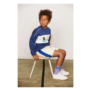 Mini Rodini - Bio-Baumwoll-Sweatshirt Animals | Dunkelblau