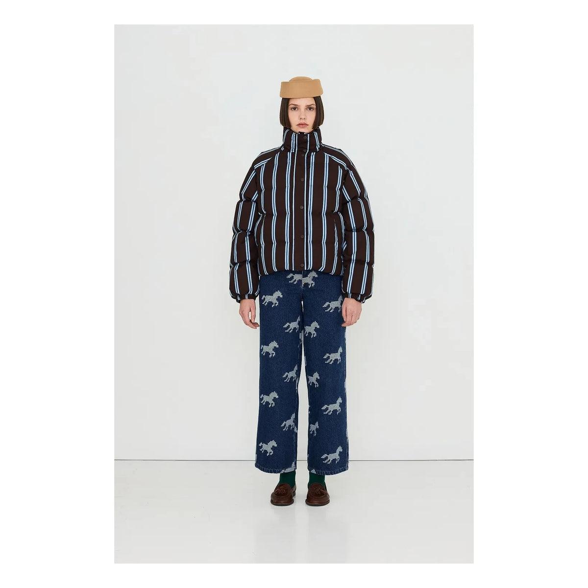 The Tiny Big Sister - Padded Cotton Short Jacket | Amber