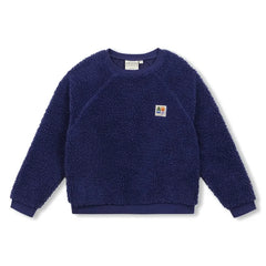 Arsène et Les Pipelettes - Sweatshirt im Sherpa-Stil | Marineblau