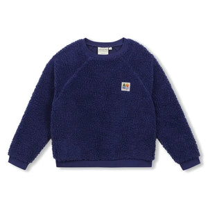 Arsène et Les Pipelettes - Sweatshirt im Sherpa-Stil | Marineblau