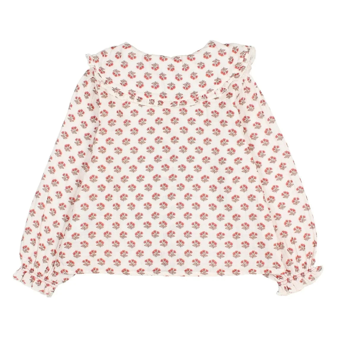 Búho - Blouse Col Claudine Chic Fleurie | Ecru