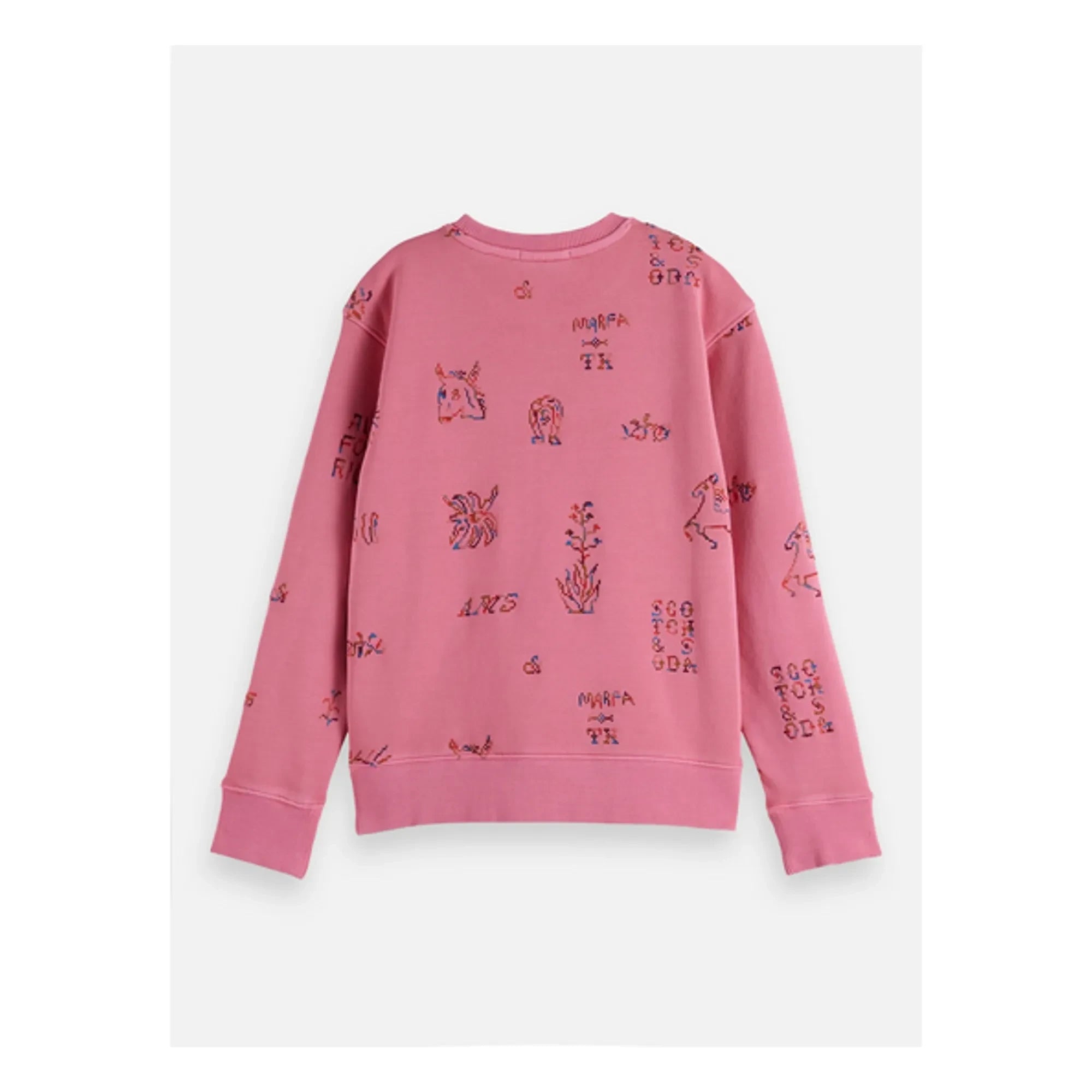 Scotch & Soda - Nakışlı Sweatshirt Atları | Pembe