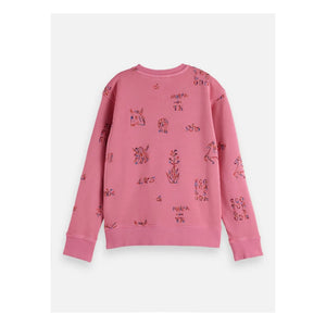 Scotch & Soda - Nakışlı Sweatshirt Atları | Pembe
