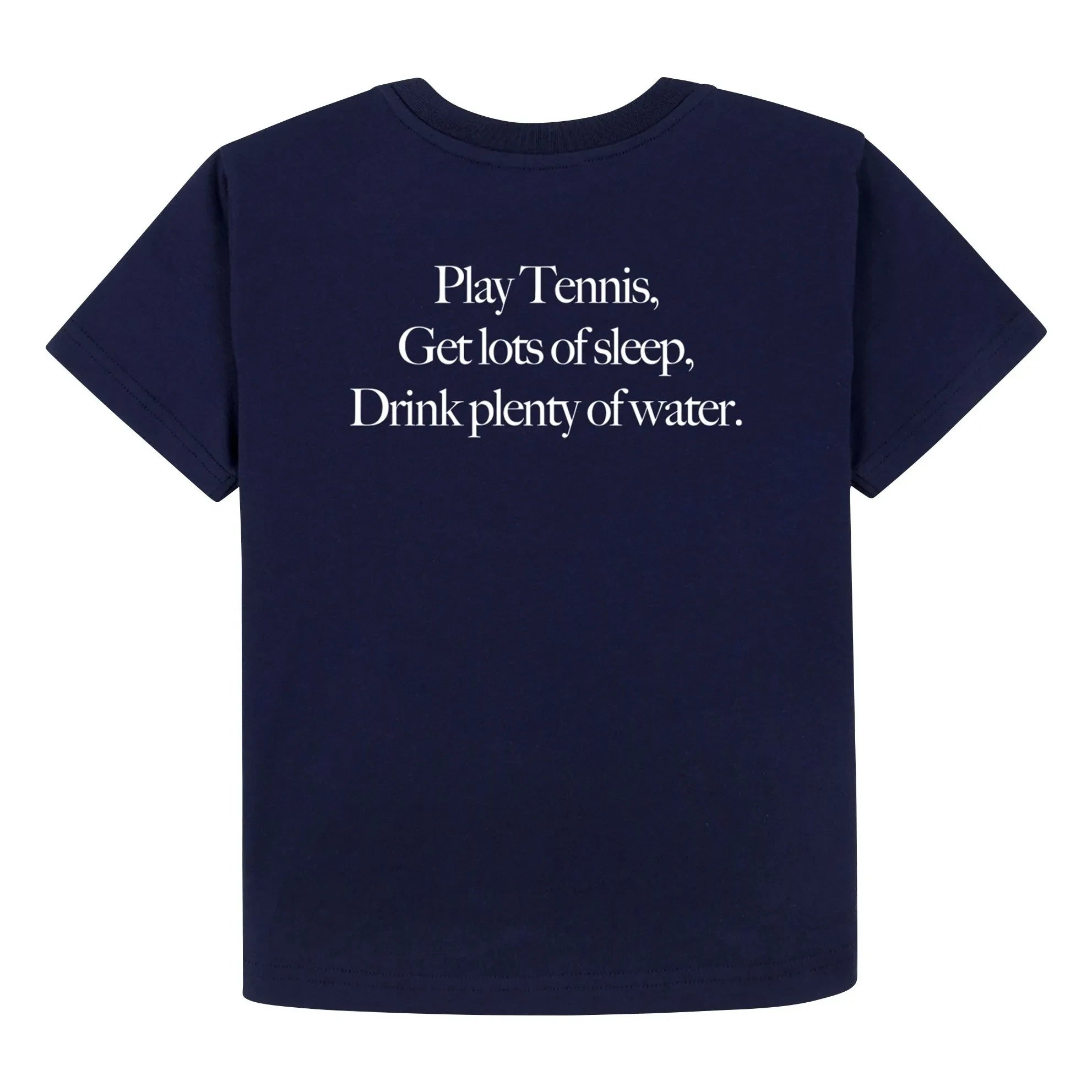 Sporty & Rich - Tenis Tişörtü Geri Dönüştürülmüş Pamuk | Koyu Mavi