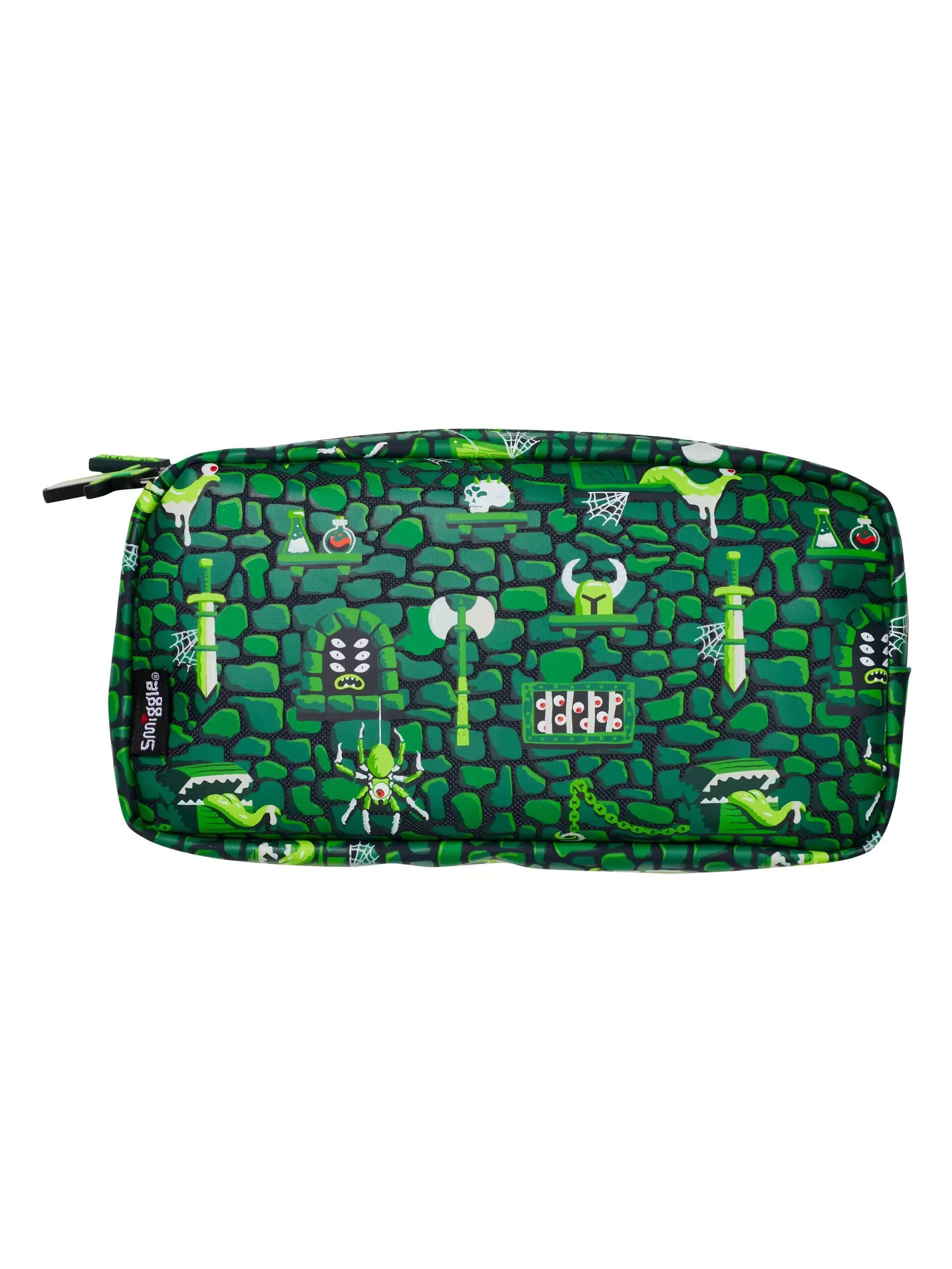 Smiggle - Hi There Çift Gözlü Kalem Kutusu-Dinossi