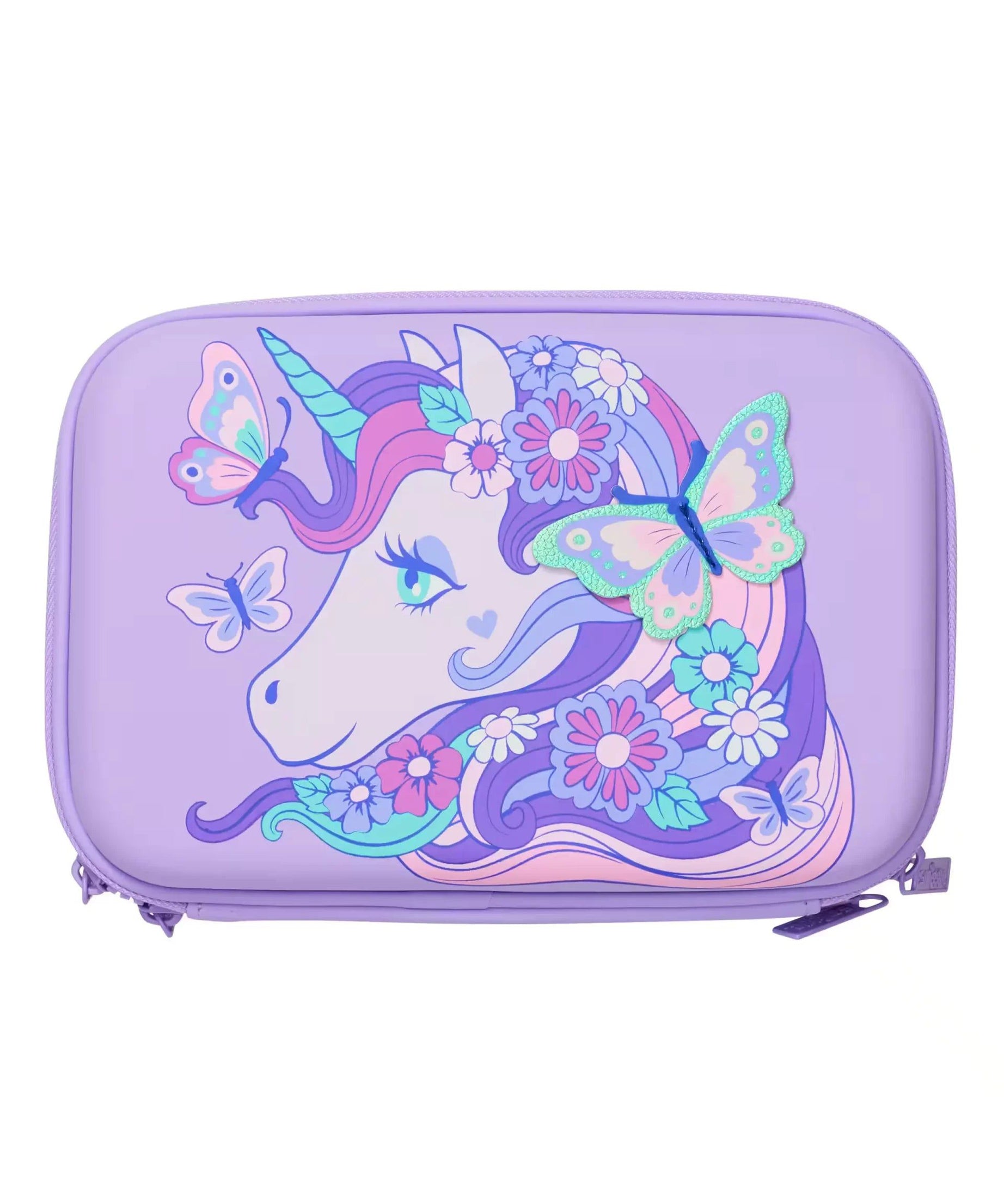 Smiggle - Hi There İki Gözlü Hardtop Kalem Kutusu-Dinossi