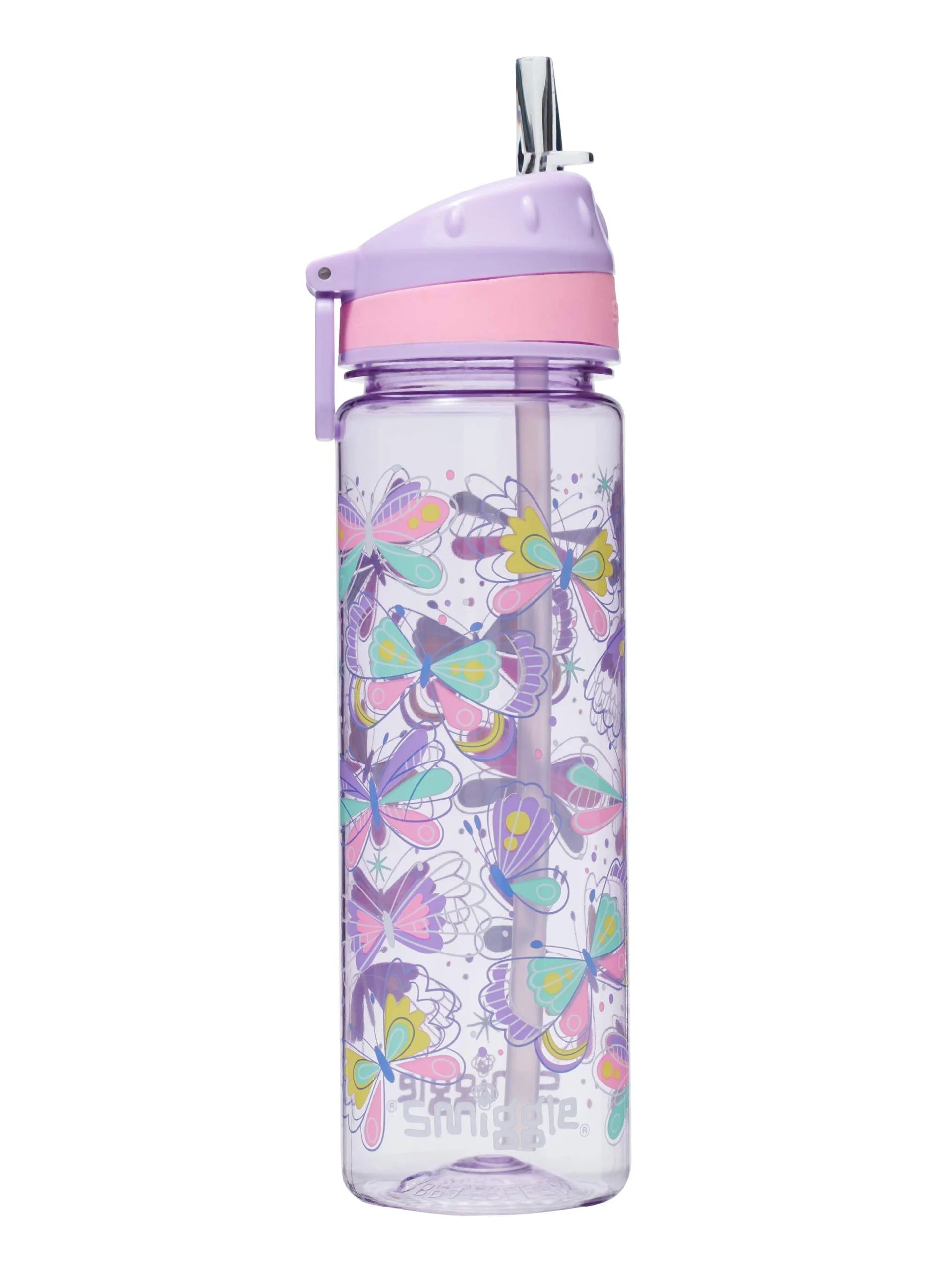 Smiggle - Flutter BPA'sız Pipetli Suluk 650ML-Dinossi