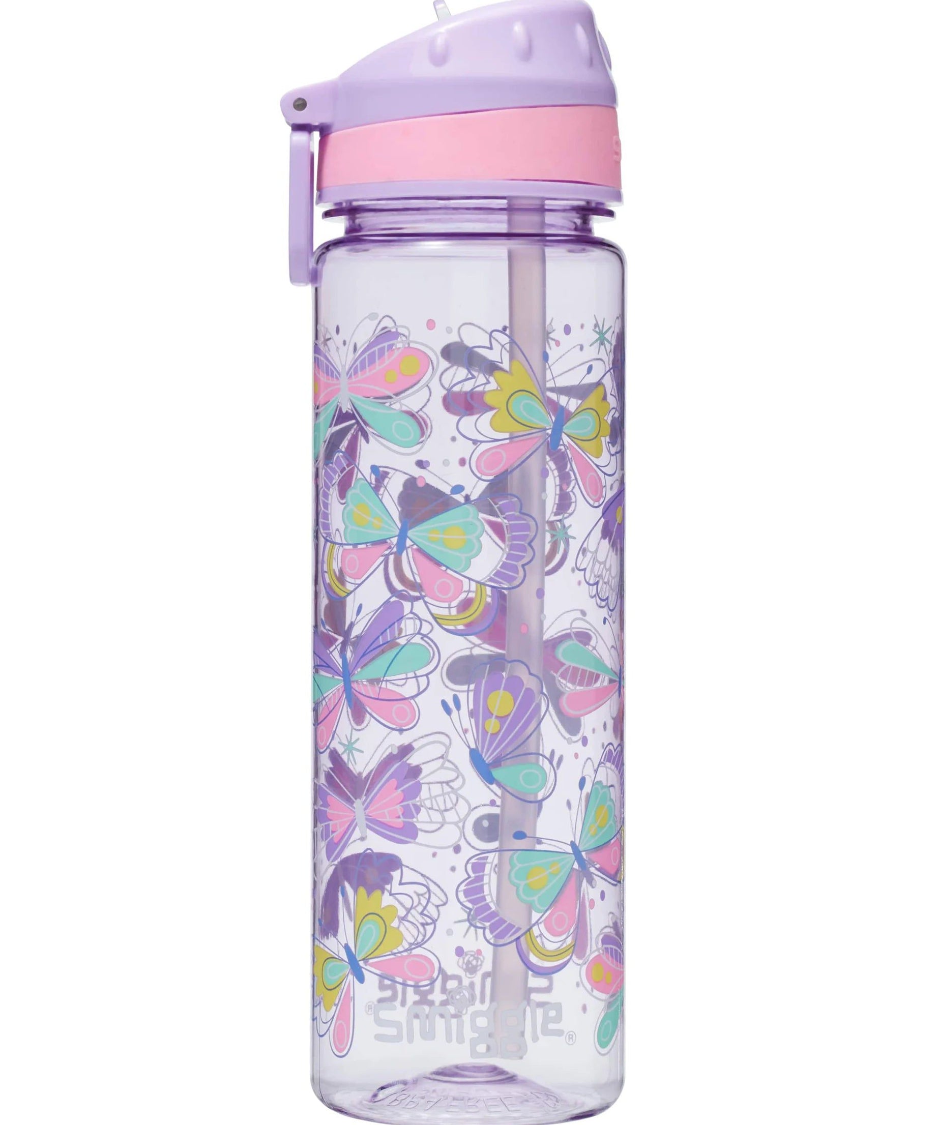 Smiggle - Flutter BPA'sız Pipetli Suluk 650ML-Dinossi