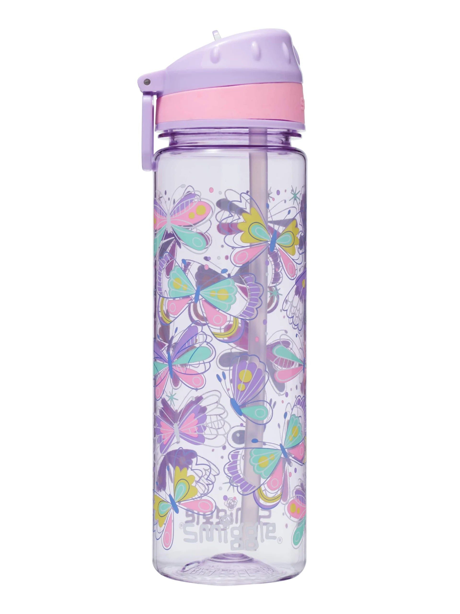 Smiggle - Flutter BPA'sız Pipetli Suluk 650ML-Dinossi