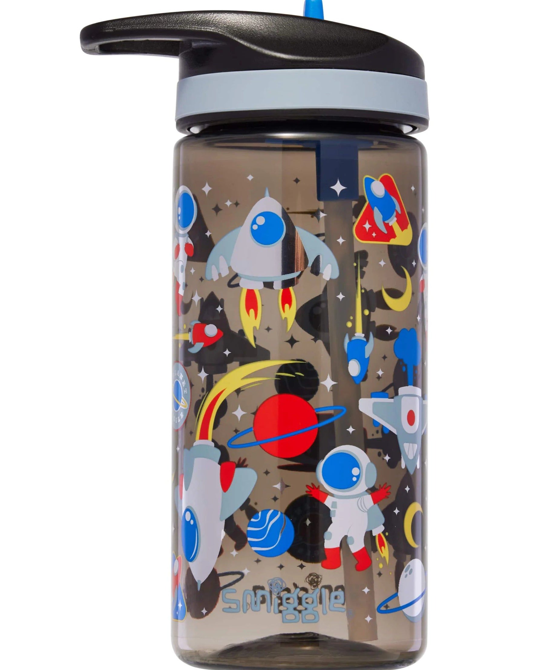 Smiggle - Lets Play 440 ML BPA'Sız Pipetli Suluk-Dinossi