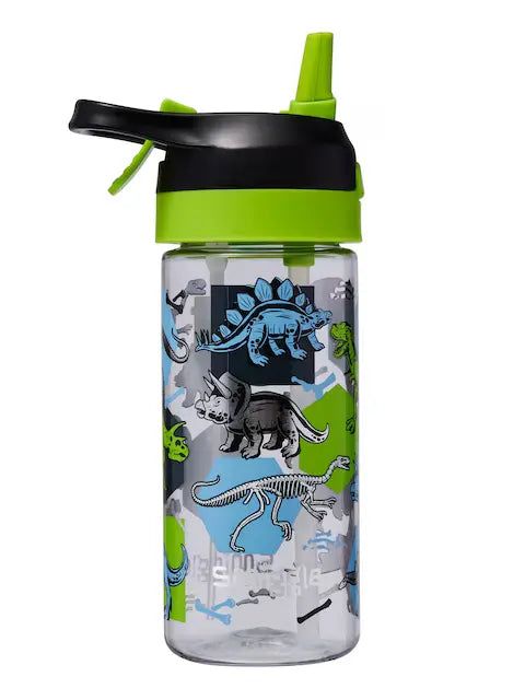Smiggle - Hali Junior Su Püskürtmeli Otomatik Pipetli 440ML Suluk-Dinossi